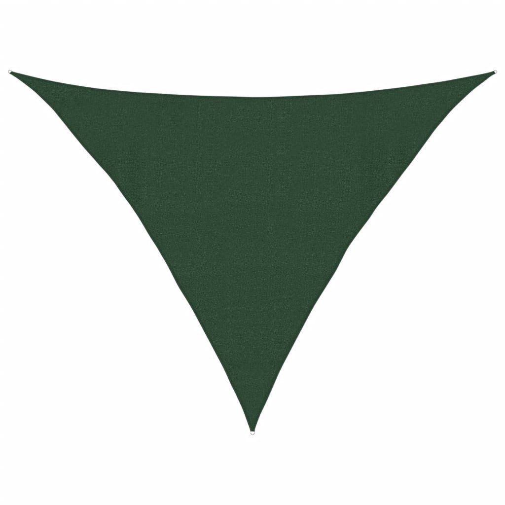 Sonnensegel Sonnensegel 160 g/m² Dunkelgrün 4x4x5,8 m HDPE