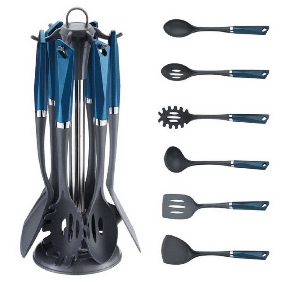 Michelino Kochlöffelhalter 7-tlg. Küchenhelfer-Set + Ständer Kochbesteck Sp günstig online kaufen