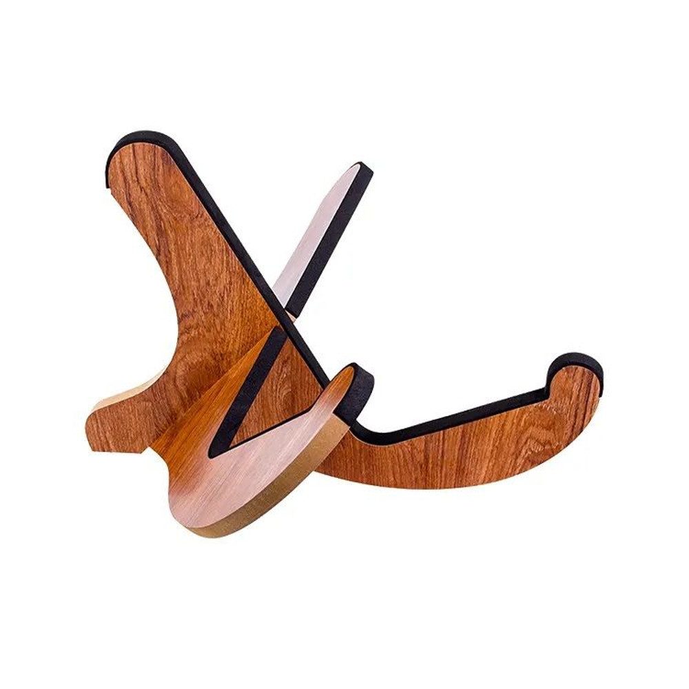pi-music Gitarrenständer pi-music Gitarrenständer Holzoptik – sicher & elegant, mit Softgrip Auflagen