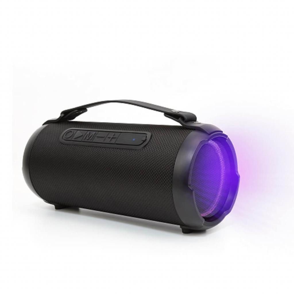 Denver BTG-408 Mobiler Bluetooth Lautsprecher in schwarz Bluetooth-Lautsprecher (Bluetooth, 9.5 W, TWS-Funktion (kopple 2 Lautprecher, für einen Stereoklang)