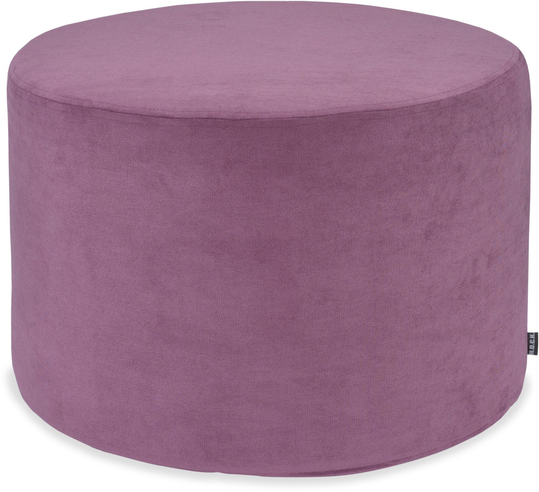 H.O.C.K. Sitzhocker H.O.C.K. Versatil Hocker rund Pouf ø60x40cm Uni mauve lila col. 23, Hocker, Barhocker & Sitzhocker, Schminktischhocker, Wohnzimmer Hocker