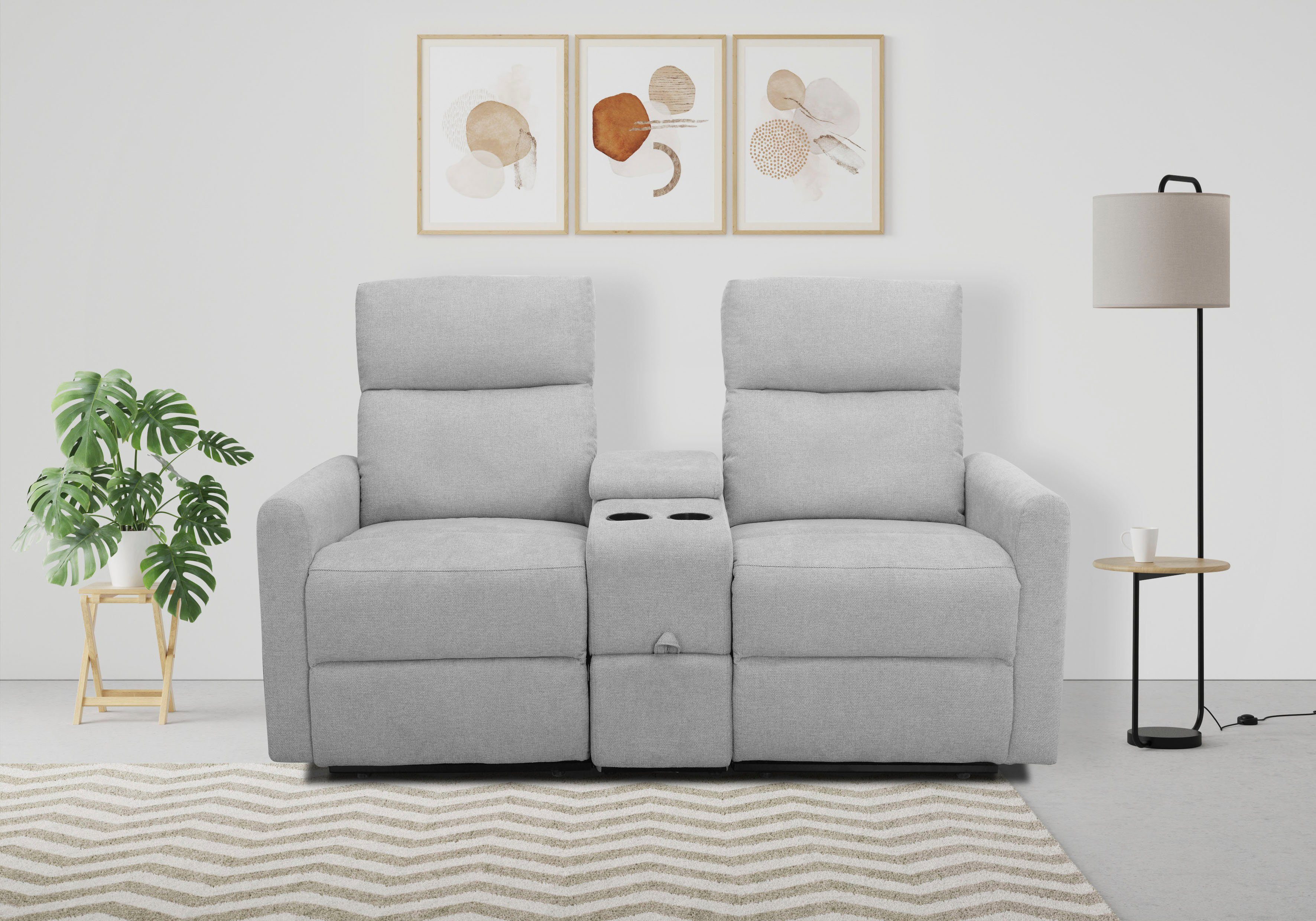 Home affaire 2-Sitzer Daoulas, 2er-Kinosofa, TV-Sessel, günstig online kaufen