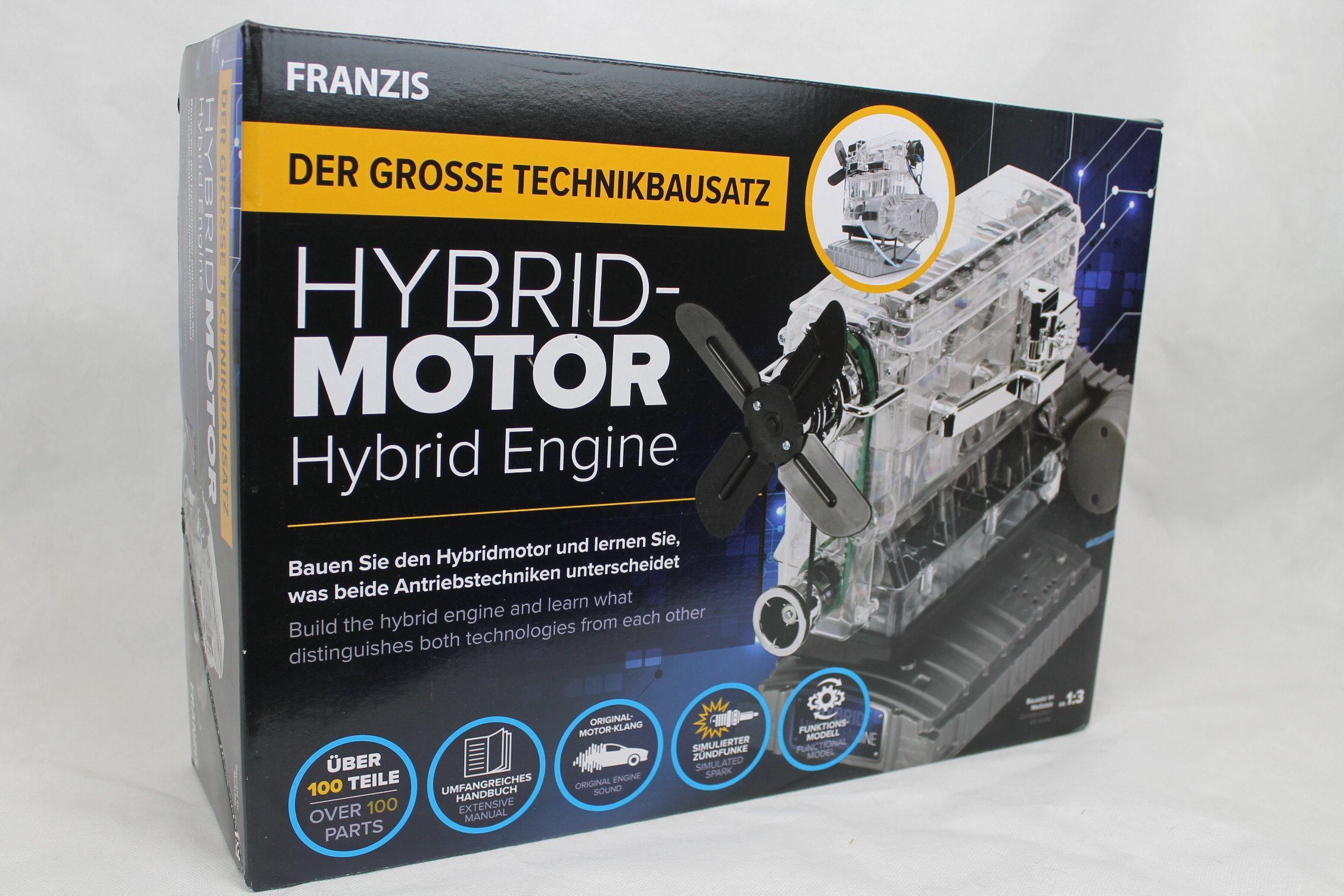 Modellbausatz Der große Technikbausatz - Hybridmotor, Motorbausatz im Maßstab 1:3