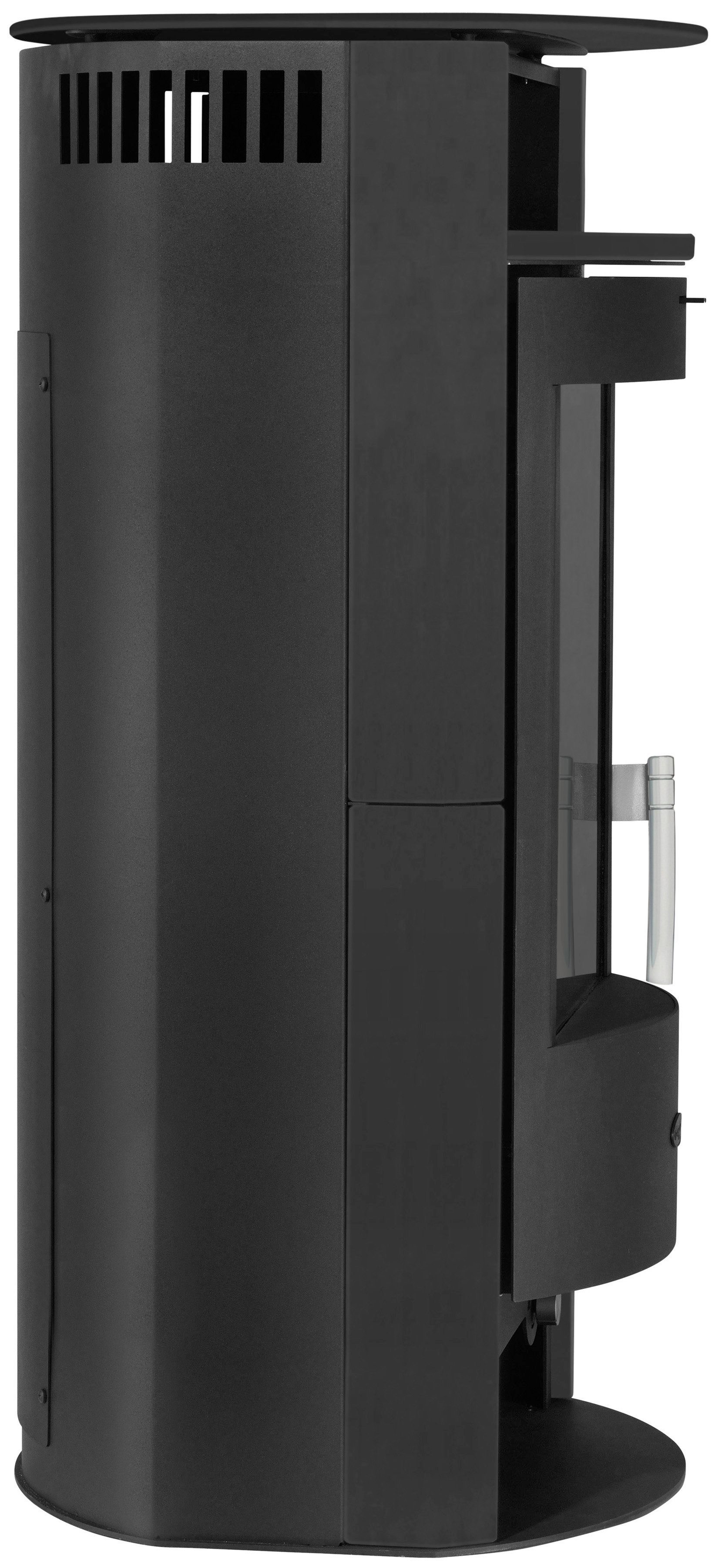 Fireplace Kaminofen Heathus Parma Stahl schwarz Exklusiv, 6,0 kW, Dauerbrand, Aufstellort in deinem Zuhause