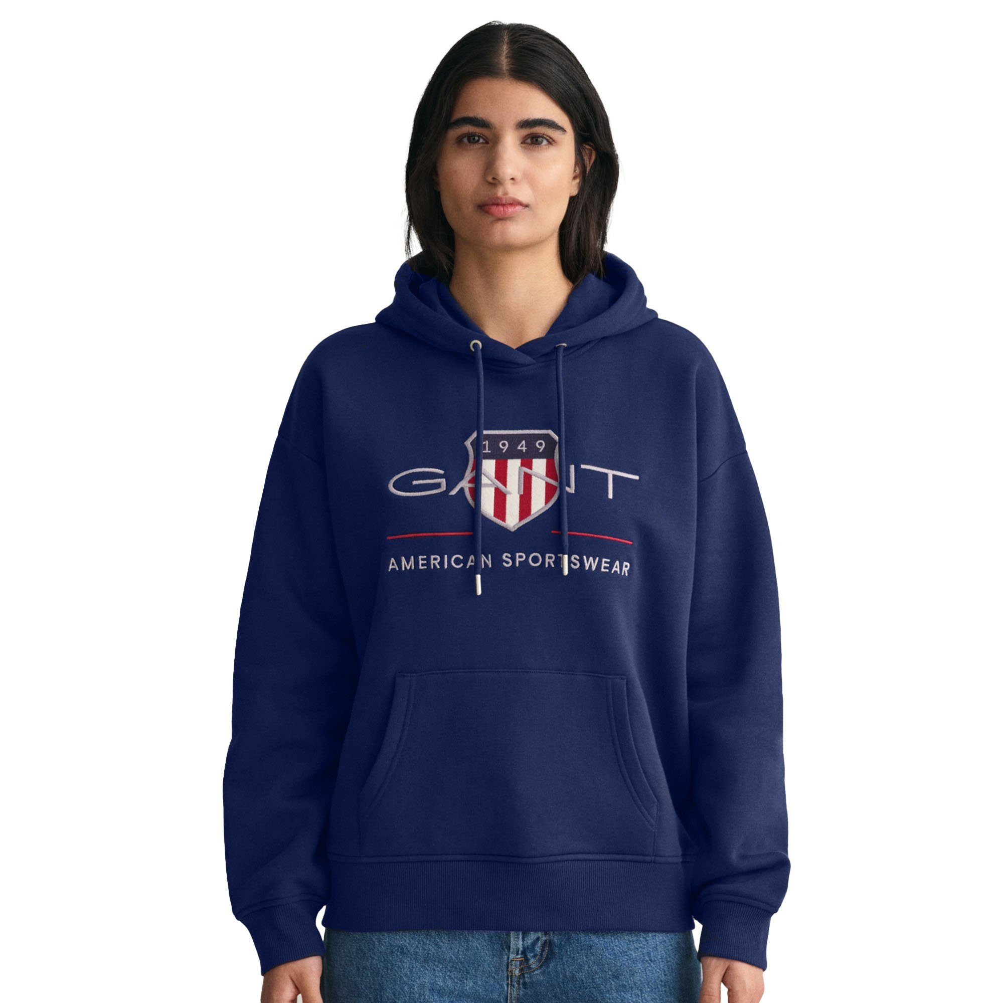 Gant Sweater Damen Sweatshirt Baumwolle