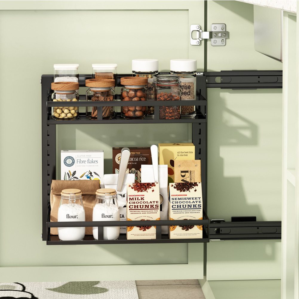 GarveeMore Küchenorganizer-Set 2-stufiges Ausziehbares Spülbeckenregal Küch günstig online kaufen