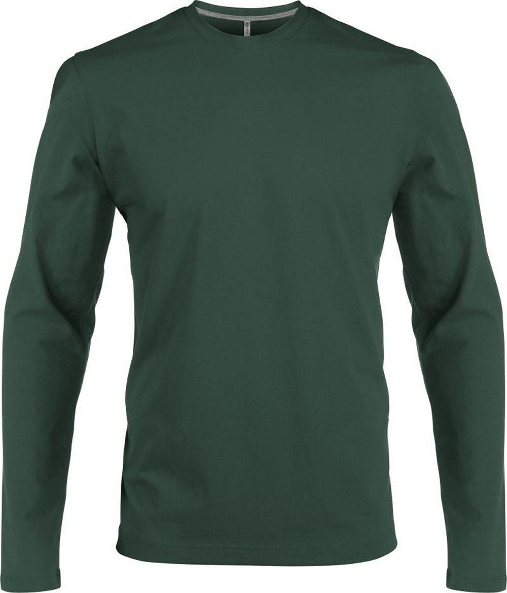 K359 enzymgewaschen green Kariban langarm Rundhalsshirt Kariban T-Shirt Herren
