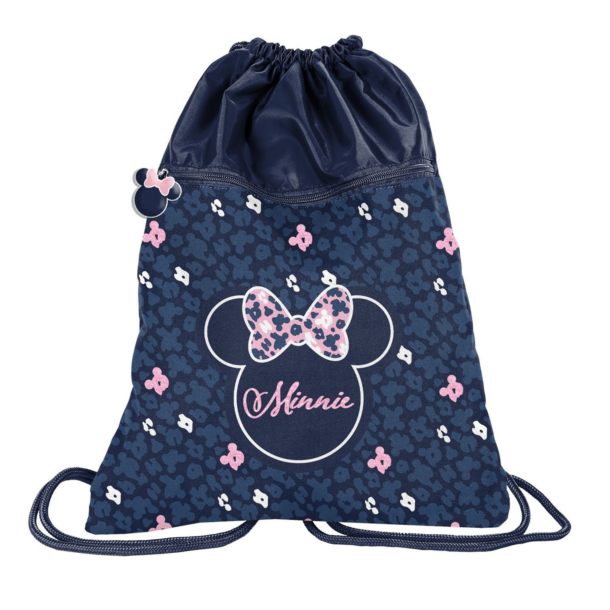 PASO Turnbeutel Premium Kinder Turnbeutel / Sportbeutel / Rucksack 43x34 cm (Motiv MINNIE MAUS)