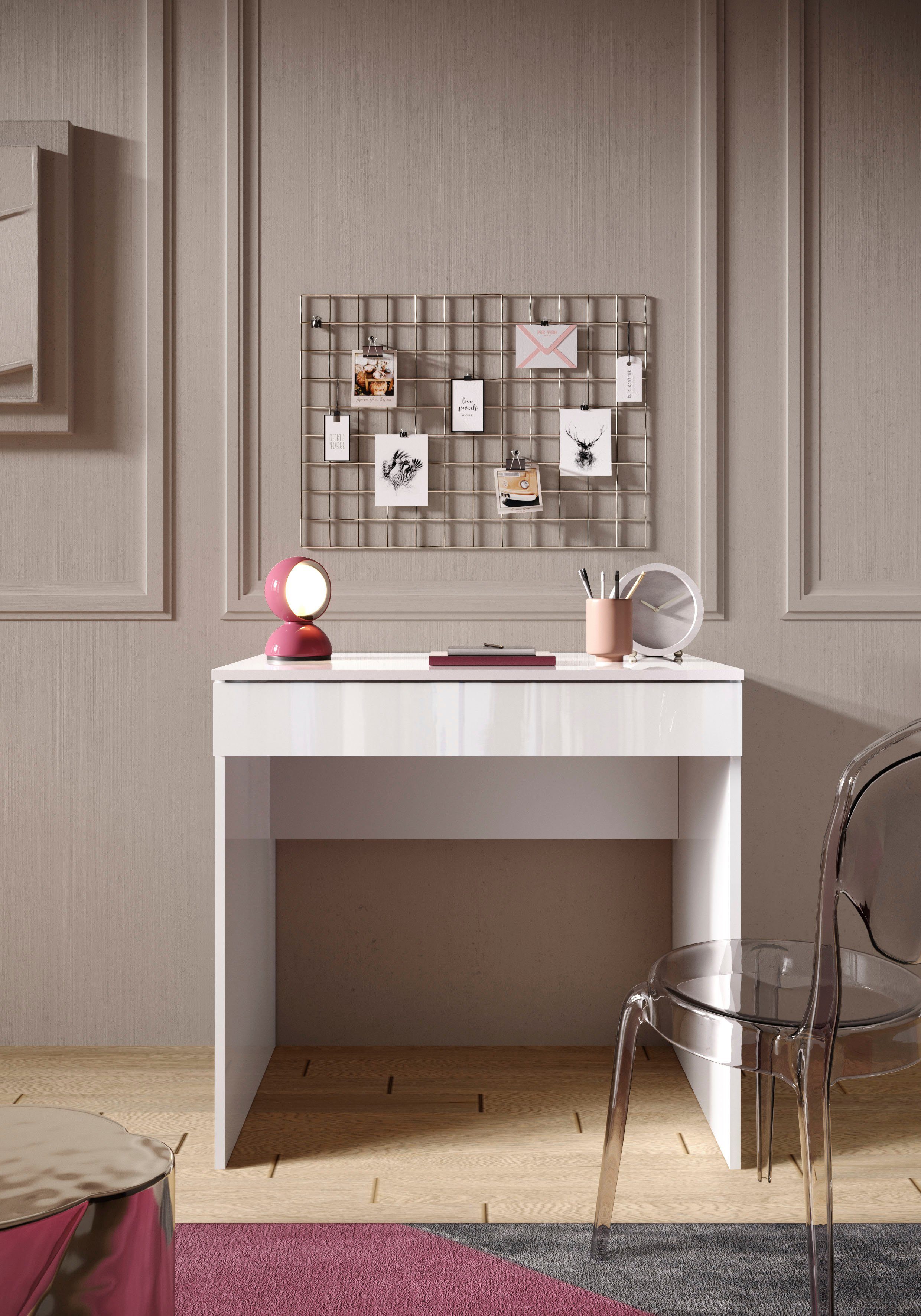 INOSIGN Schreibtisch Basic, Computertisch mit 1 Schublade, Arbeitstisch, Sc günstig online kaufen