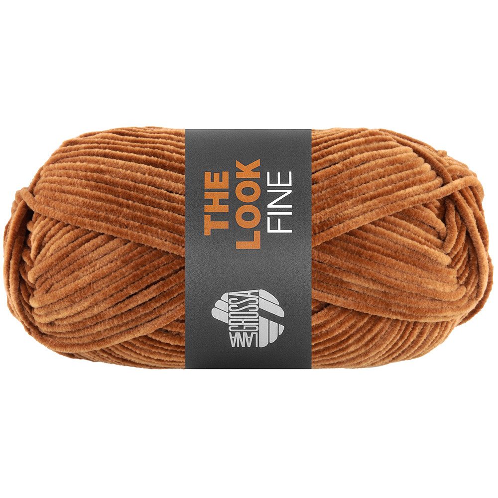 LANA GROSSA THE LOOK FINE samtig weiches Chenillegarn Häkelwolle, 100 m (Feines und samtig weiches Chenillegarn), 50 g