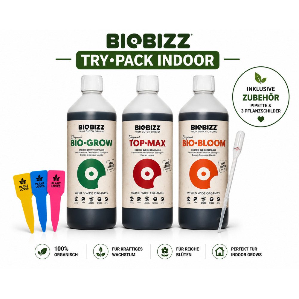 Biobizz Pflanzendünger Biobizz Try Pack Indoor Set 3-teilig, 3-St.
