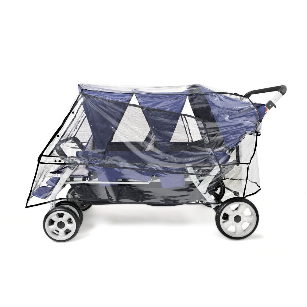Foundations Kombi-Kinderwagen Regenabdeckung 6-Sitzer, Für den Foundations Krippenwagen "6-Sitzer"