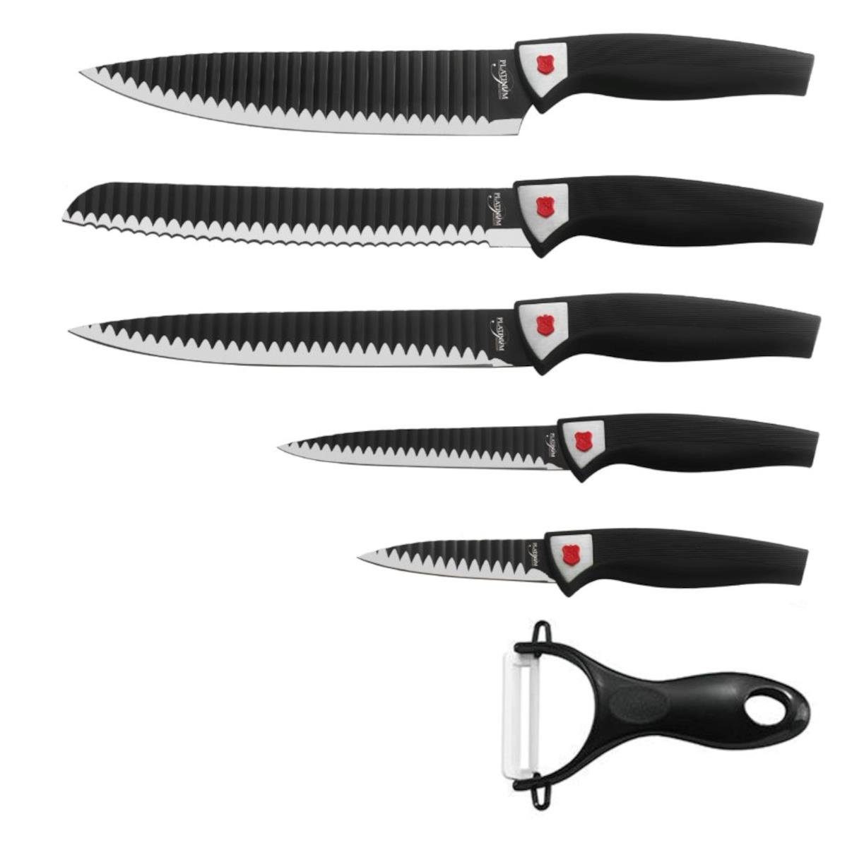 Messer Messer-Set 1 Sparschäler) (5 (6-tlg) *Platinum 6 Messerset teiliges