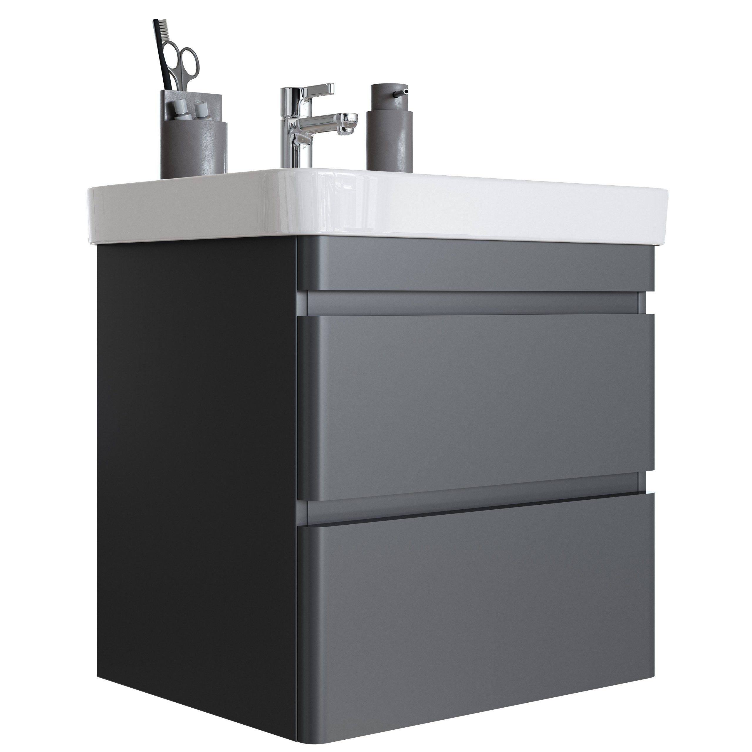 Newroom Waschtisch Axina, Waschbeckenunterschrank inkl. Waschbecken lackier günstig online kaufen