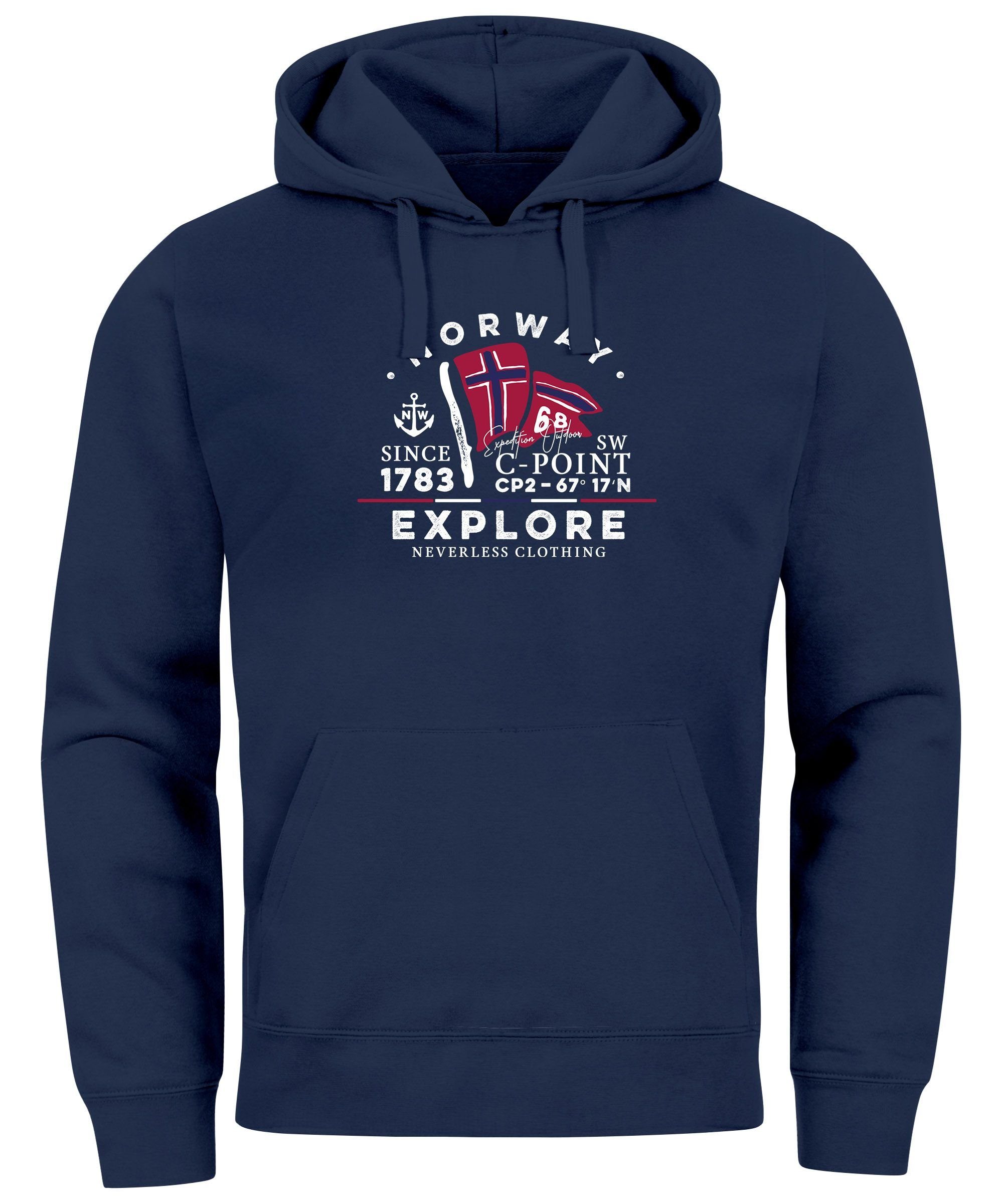 Neverless Hoodie Hoodie Herren Norway Explore günstig online kaufen
