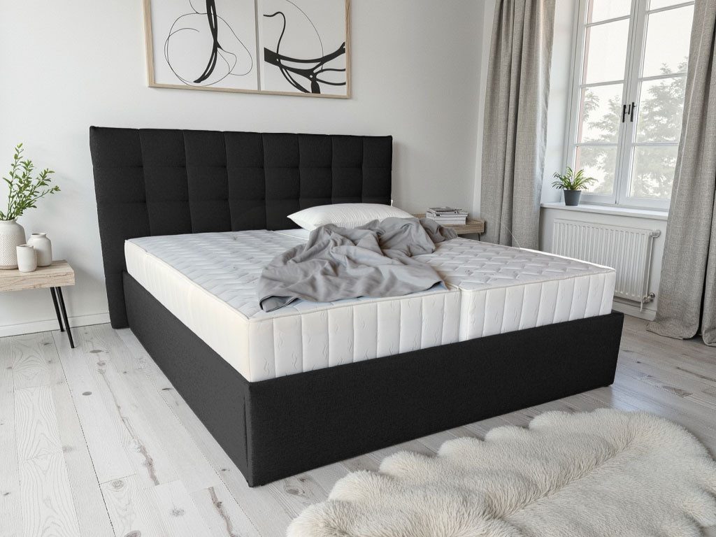 COLLECTION AB Polsterbett CLASSIC mit stabilem Rahmen und schönem Bezug (180 cm x 200 cm), Wahlweise mit Lattenrost und 4 Farben zur Auswahl – Bild 5 von 5