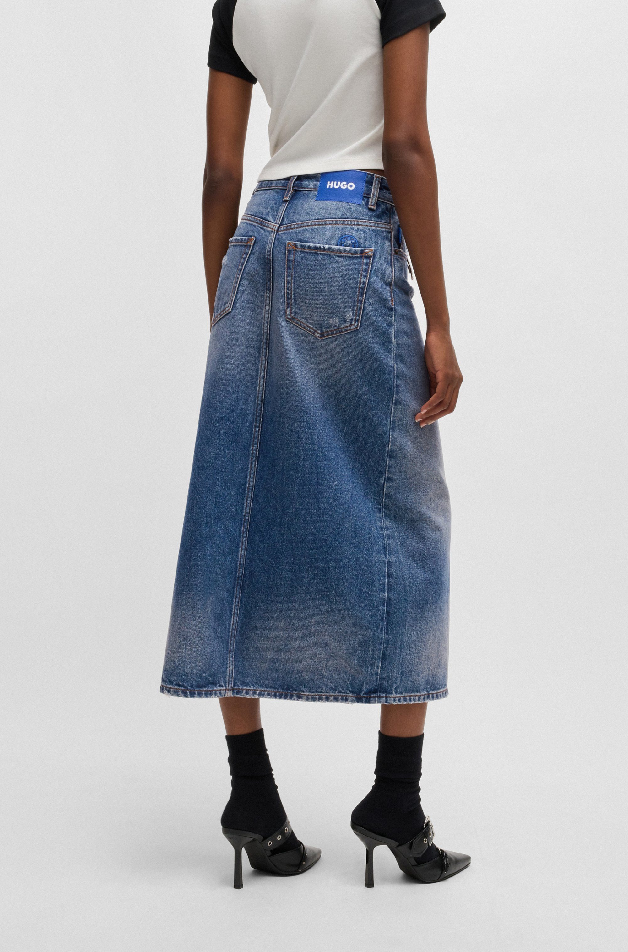 HUGO Blue Midirock Gebana Authentic washed günstig online kaufen