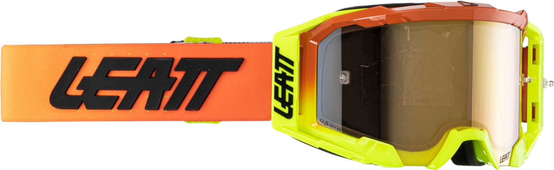Leatt Motorradbrille Velocity 5.5 Iriz 2024 Motocross Brille, Double Lens,Mit Band,Verspiegelt