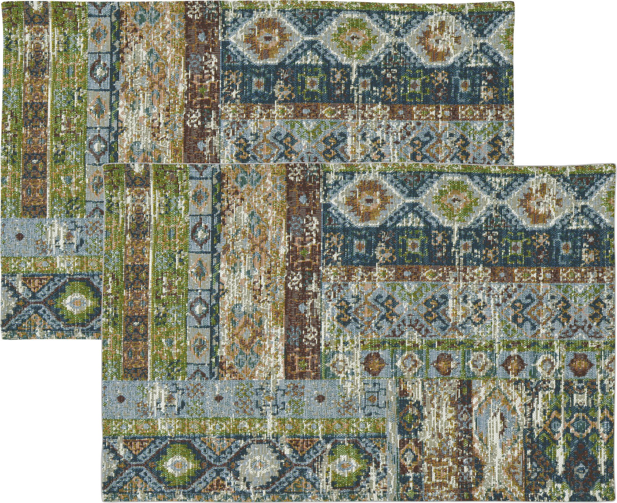 sander table + home Platzset Tischset "Soumak" 2er-Pack, Gobelin Ornamente