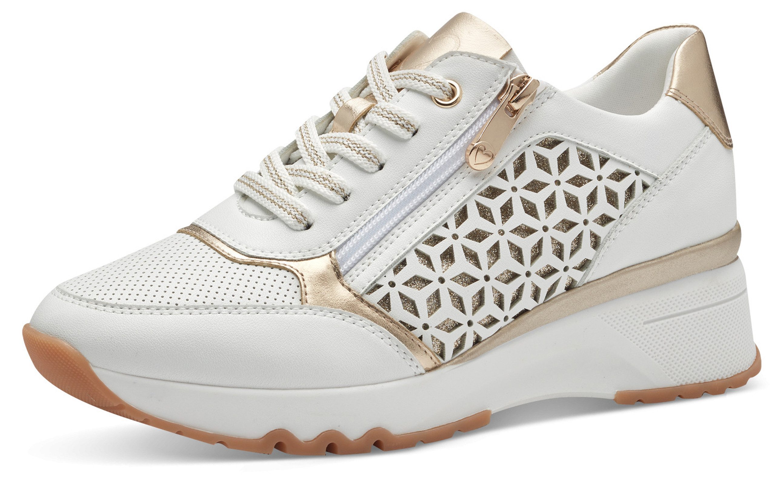 MARCO TOZZI Damen By Guido Maria Kretschmer Sneaker 2-83702-44, Scarpe da Ginnastica Donna, Dune Comb, 36 EU