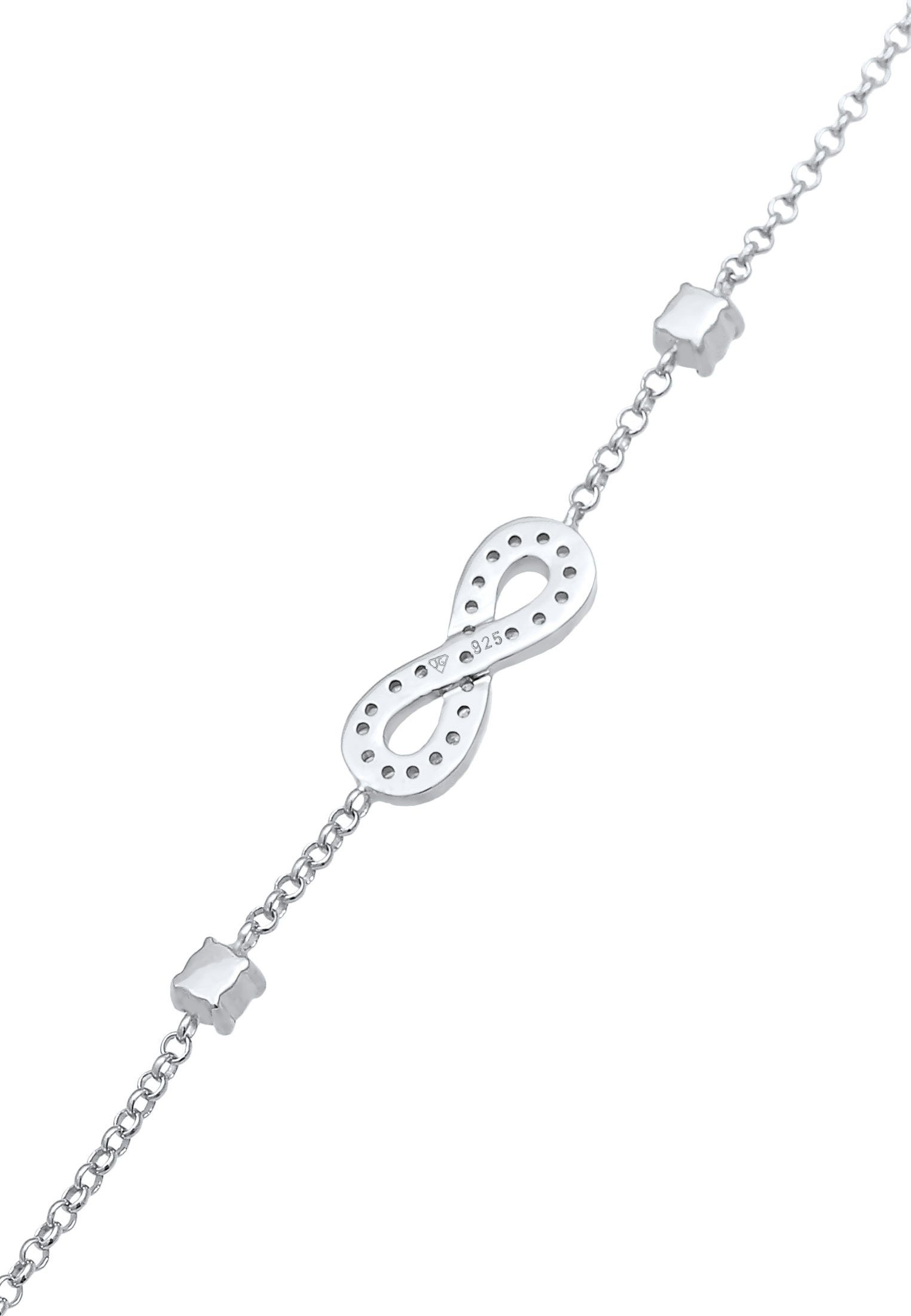 Nenalina Armband Infinity Zirkonia Silber 925 Unendlichkeit