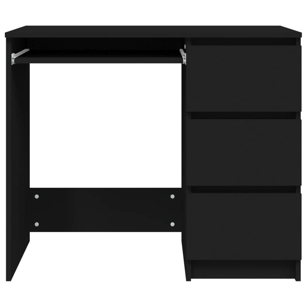 | Holzwerkstoff cm Schwarz 90x45x76 Schwarz Schreibtisch Schreibtisch vidaXL Schwarz