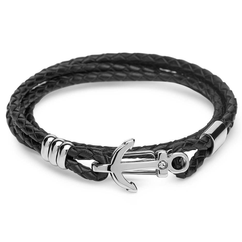 Miniblings Kunstlederarmband Schwarz – Verstellbar, 4 Cm Breit – Unisex-Armband Handmade In Deutschland