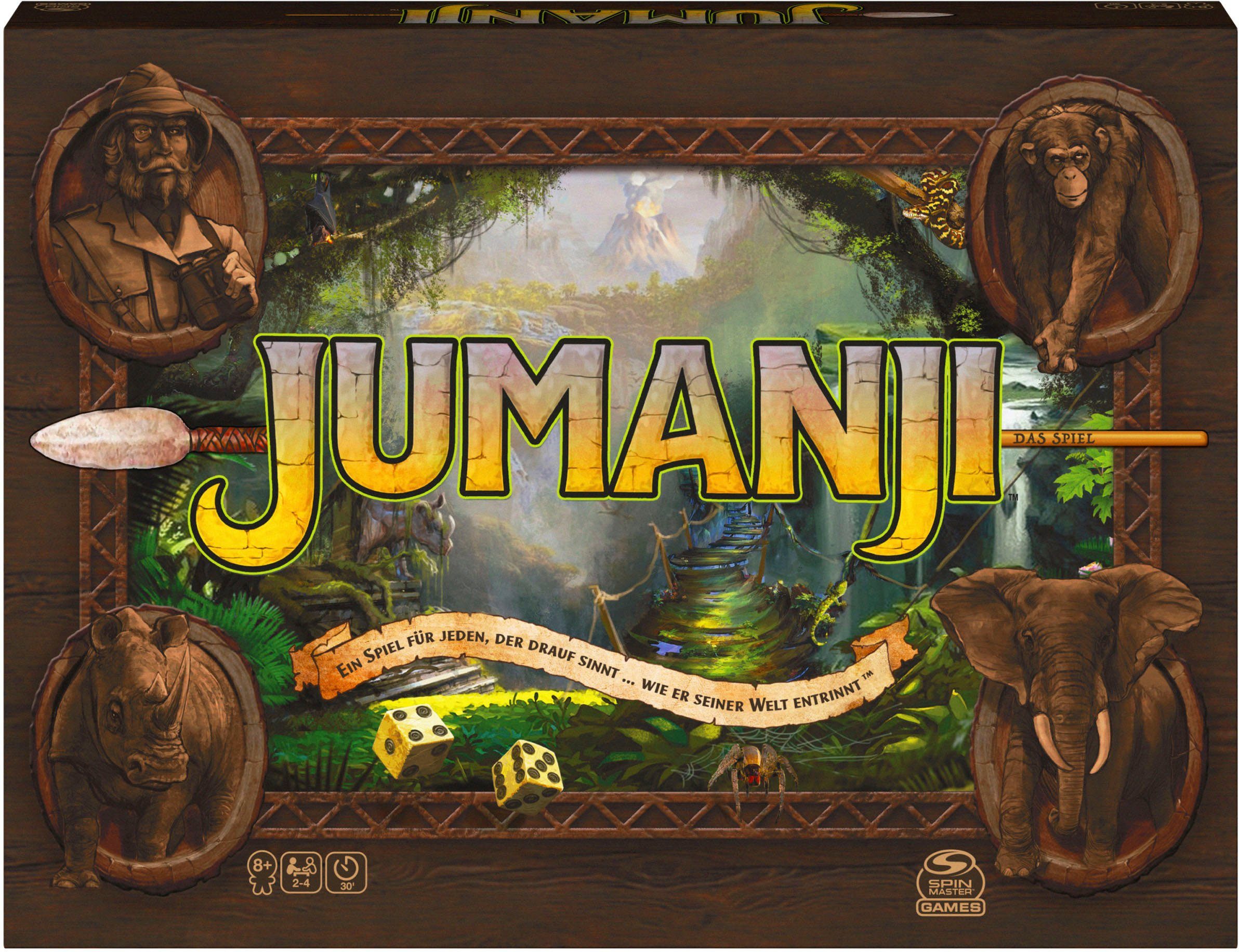 Spin Master Spiel Jumanji (Standardversion), Familienspiel