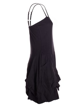 Vishes Sommerkleid Damen Ballon-Kleid Tunika-Kleid Sommerkleid verstellbare Träger Hippie, Elfen Style