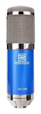 Pronomic Mikrofon CM-100 Studio Großmembranmikrofon (Ideal für Radioproduktion, Podcast oder Hörspiel, 4-tlg), Kondensator Mic inkl. Mikrofonspinne & Windschutz