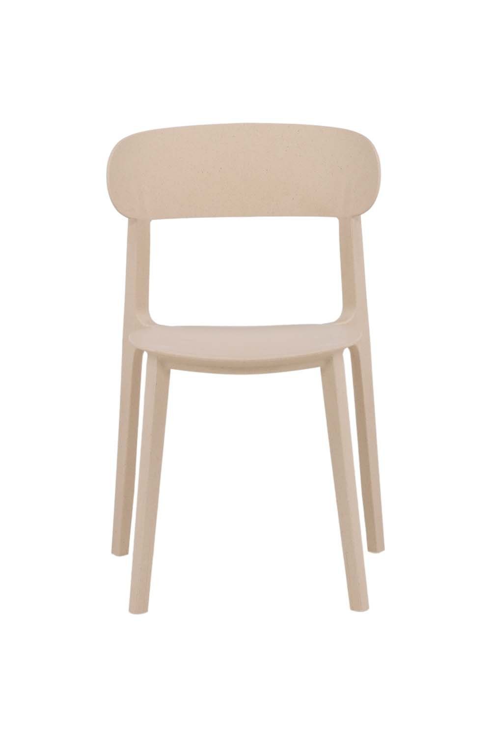 Esszimmerstuhl 4er Set Åstol Esszimmerstuhl Kunststoff beige.