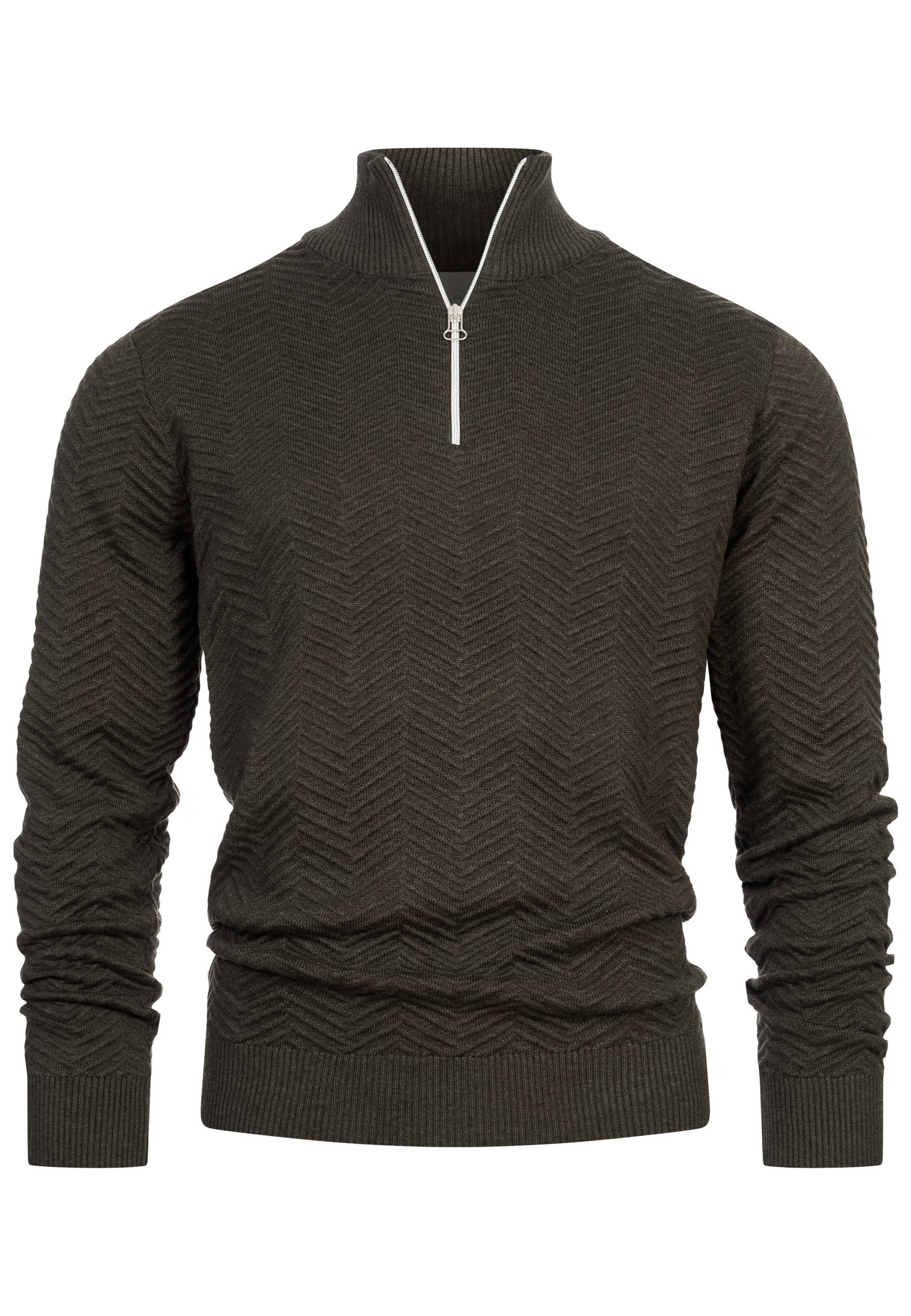 Strickpullover Herren KSCarlo Half-Zip Pullover Herrenpullover