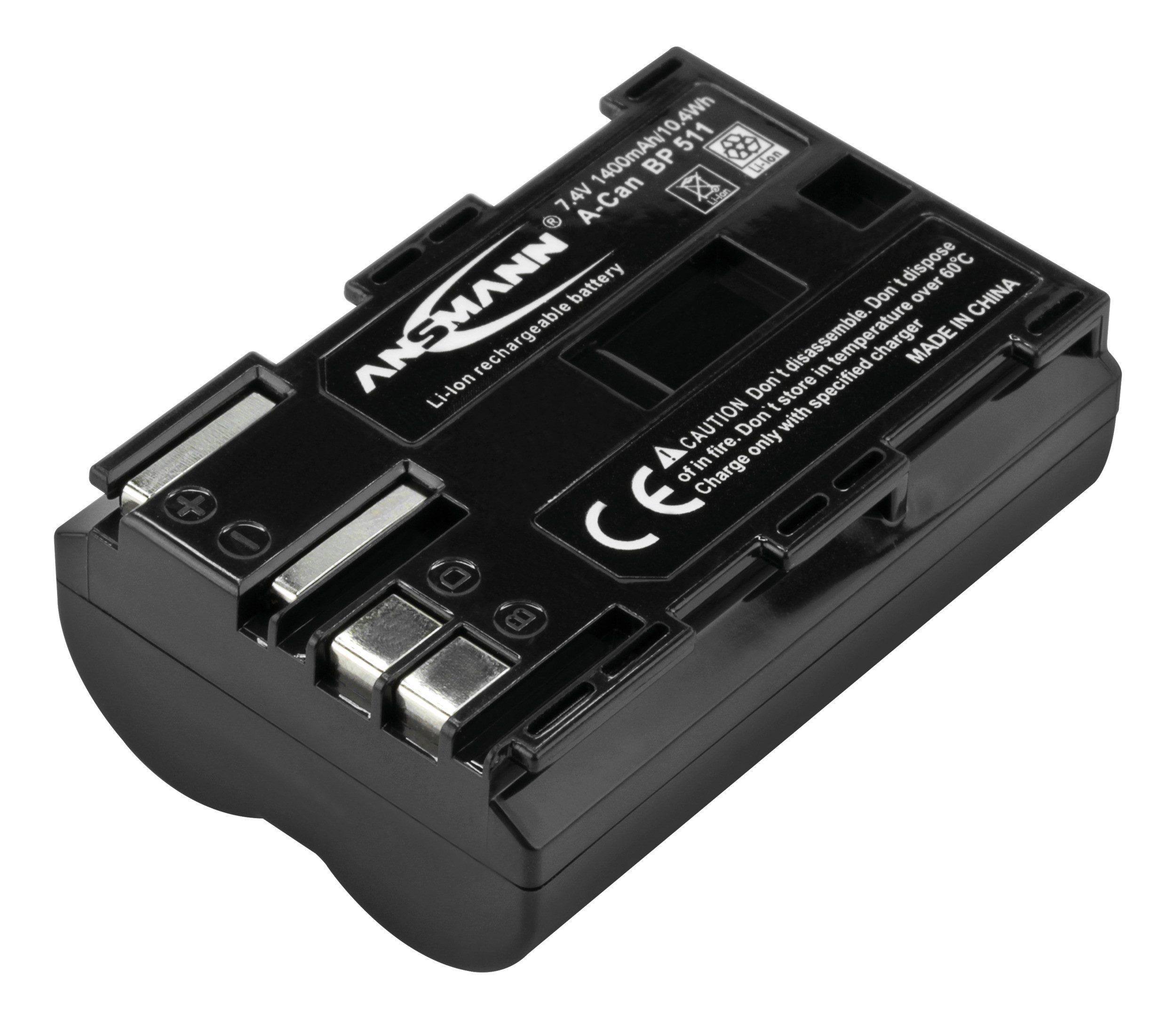 Kamera Akku BP 511 Li-Ion 7,4V 1400 mAh ideal für Canon Digitalkameras Akku
