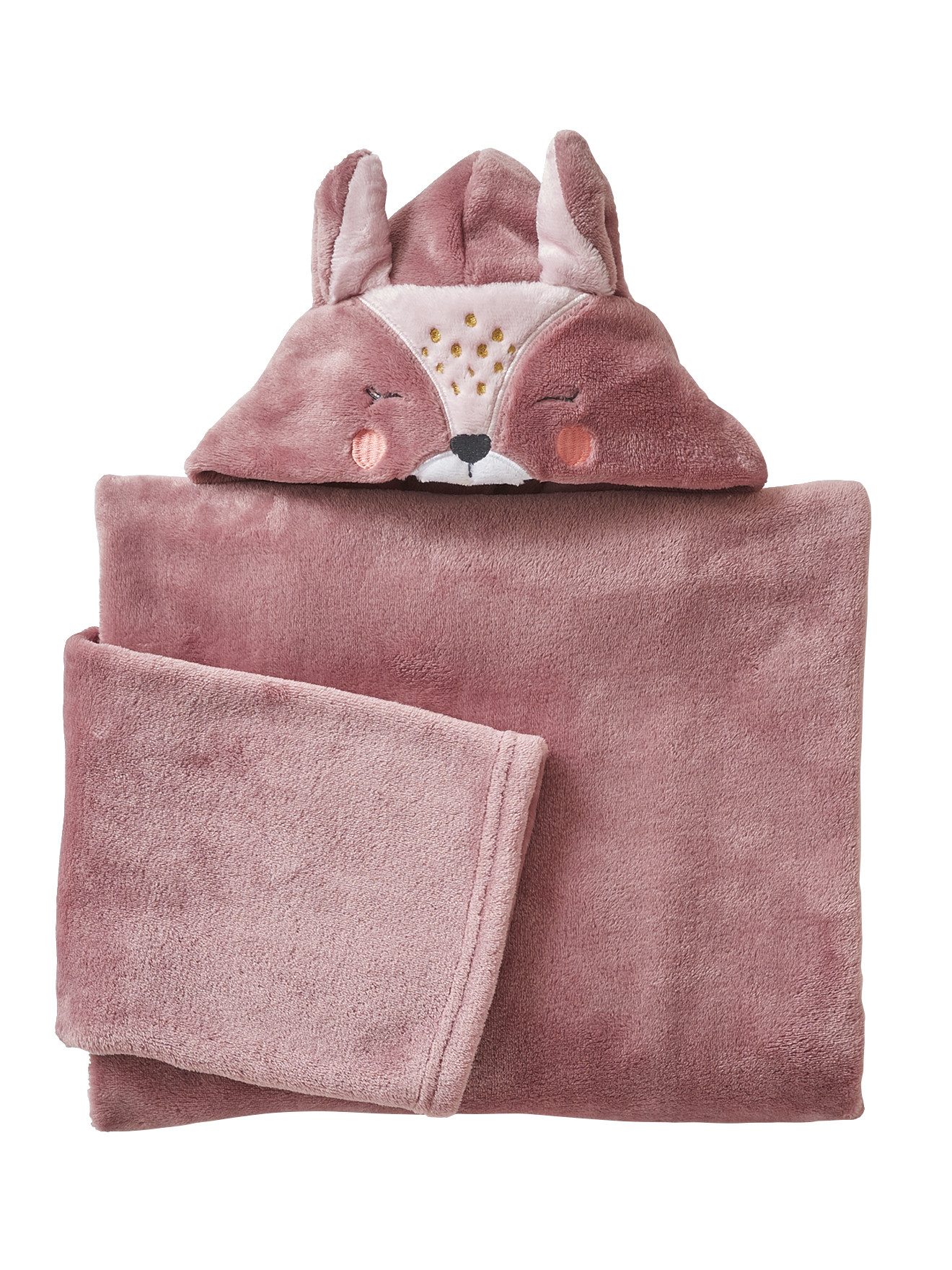 Babydecke Kinder & Eltern Decke mit Kapuze und Ärmeln, vertbaudet günstig online kaufen