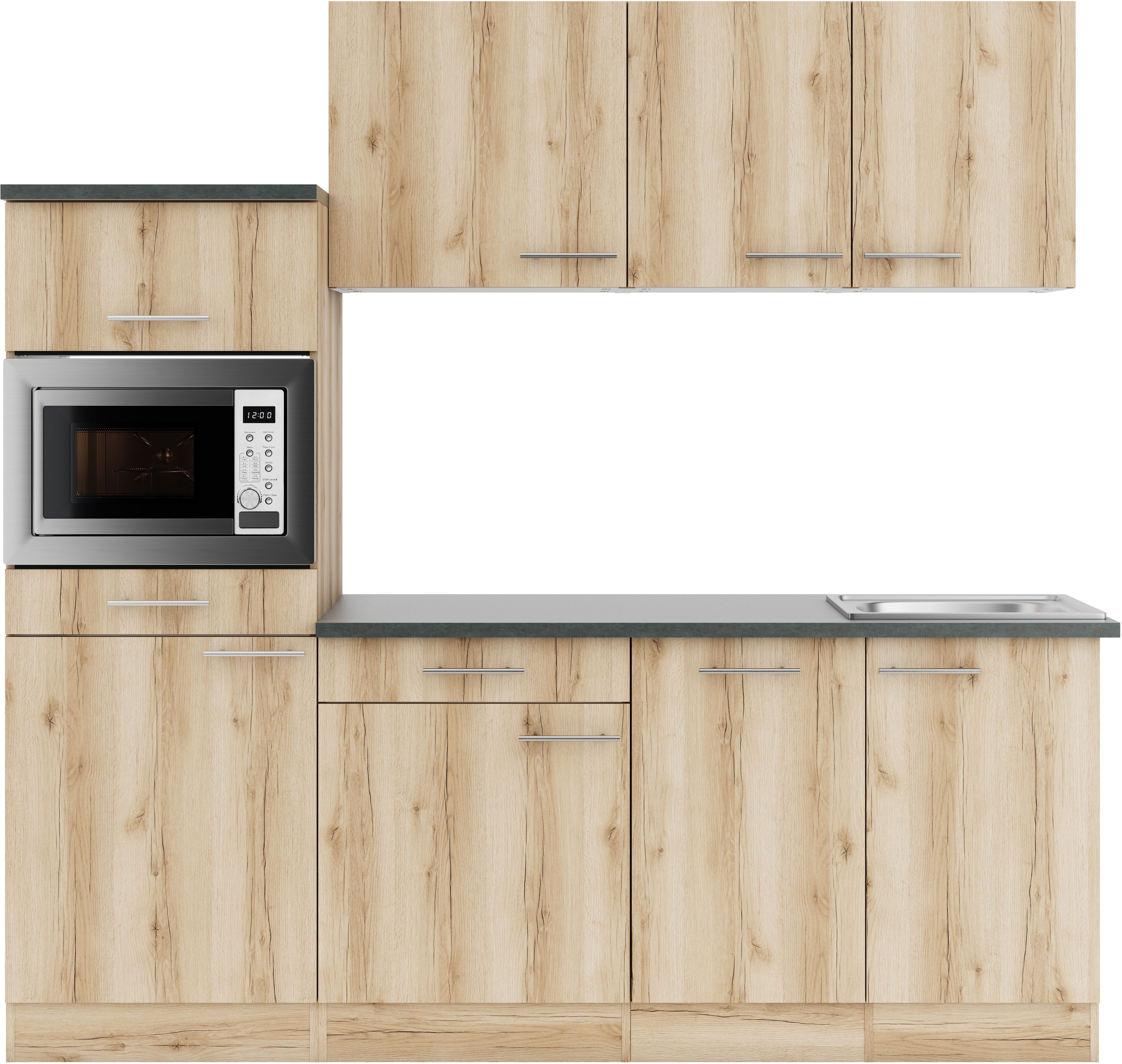 OPTIFIT Küche Bella, Breite 210 cm, wahlweise mit E-Geräten