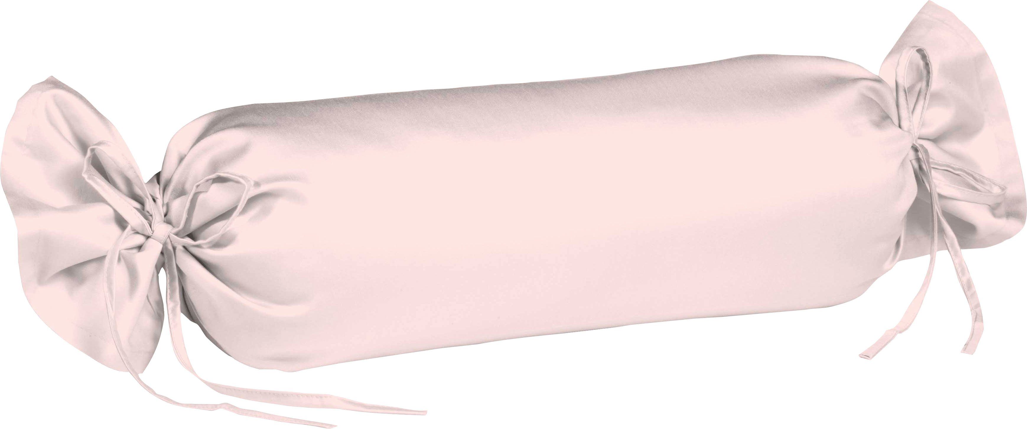 Stück), in rosé Interlock fleuresse (2 bügelfreier Colours Jersey, Qualität Nackenrollenbezug Interlock