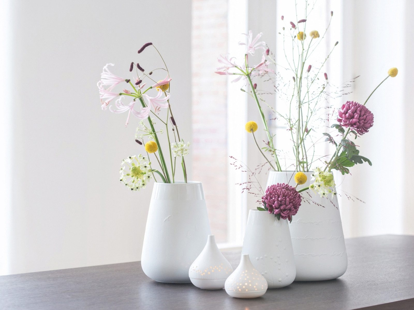 räder design stories Dekovase Poesievase Ginkgo weiß 18cm (Dekovasen)