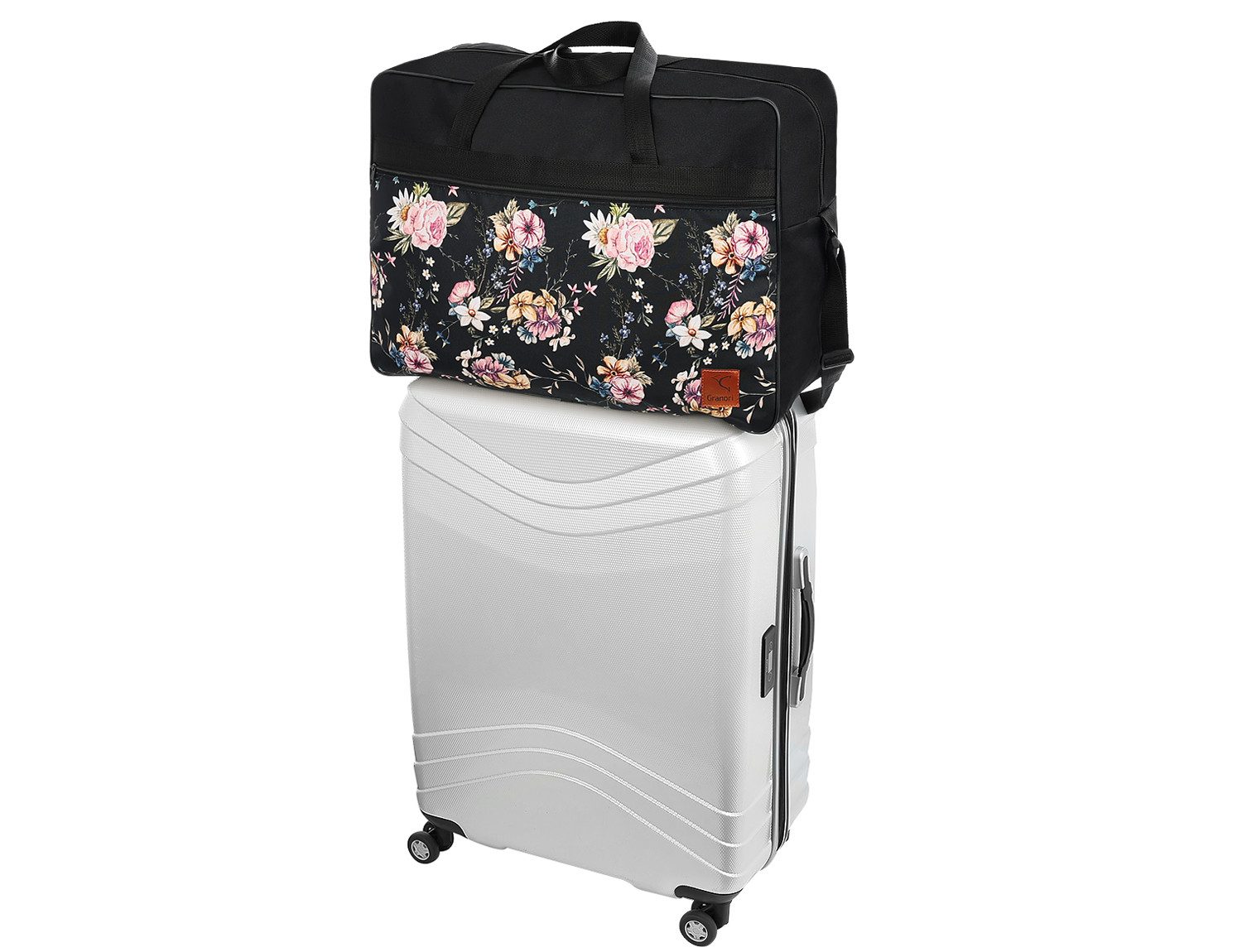 Granori Reisetasche 55x40x20 cm Handgepäck mit Blumen-Muster für Damen, vie günstig online kaufen