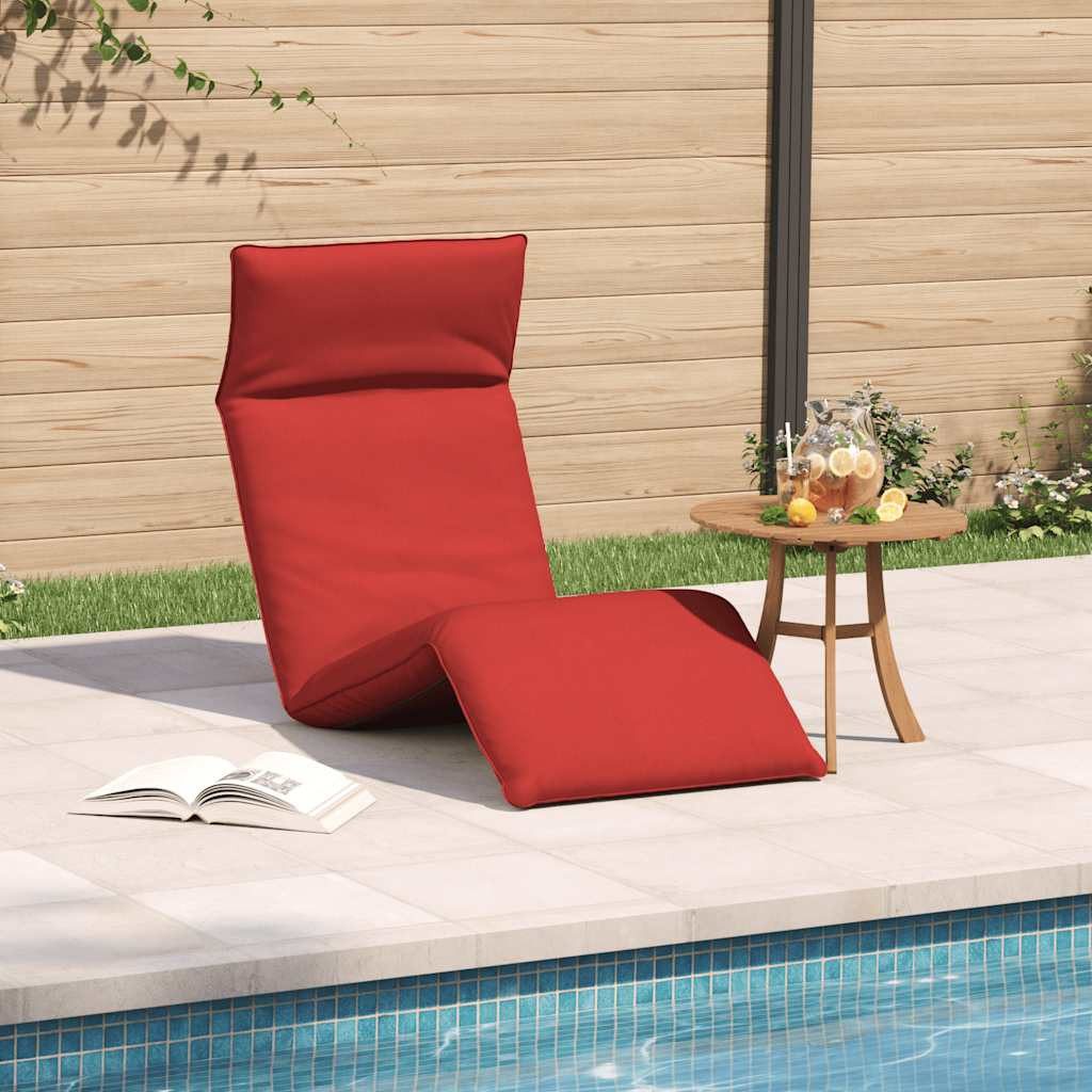 vidaXL Gartenliege Sonnenliege Klappbar Rot 175x54x8,5 günstig online kaufen