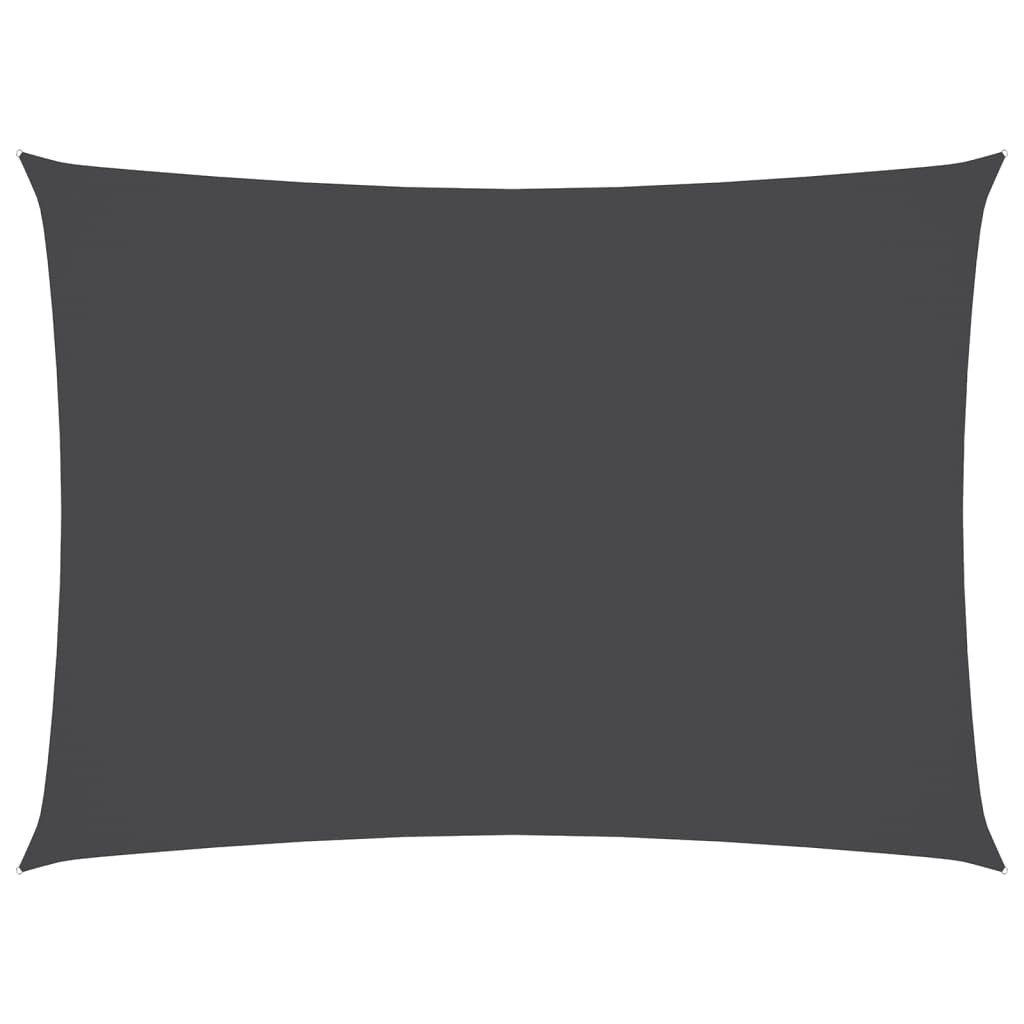 vidaXL Sonnensegel Sonnensegel Oxford-Gewebe Rechteckig 3x5 m Anthrazit, (1-tlg)