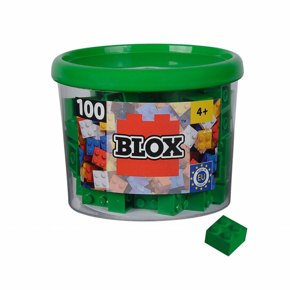 SIMBA Blox 100 Grüne 4er Steine in Dose Spielbausteine