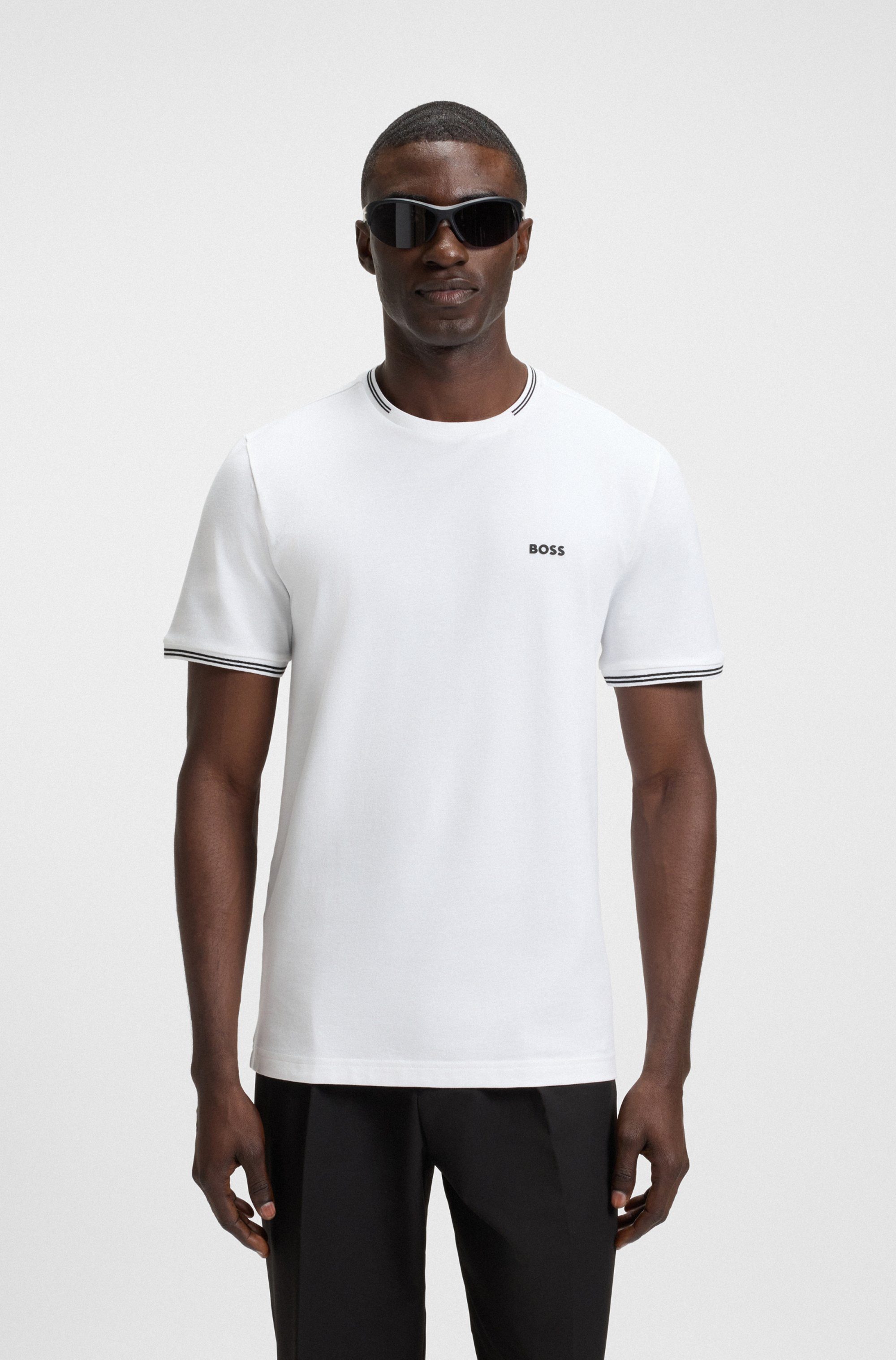 BOSS GREEN T-Shirt Taul mit kontrastfarbenen günstig online kaufen