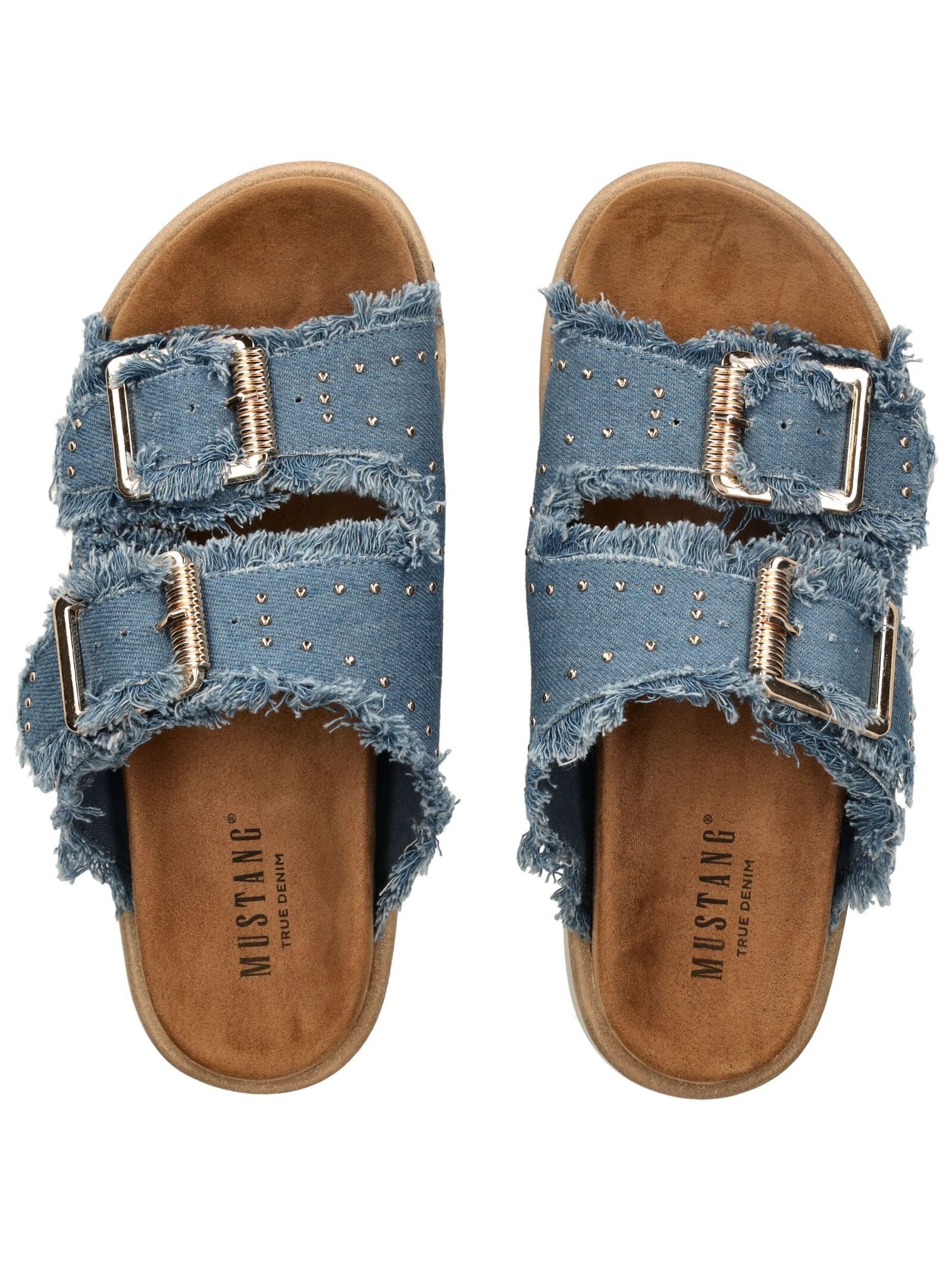 Mustang Shoes Mustang Shoes Pantoletten Lederimitat/Textil Pantolette