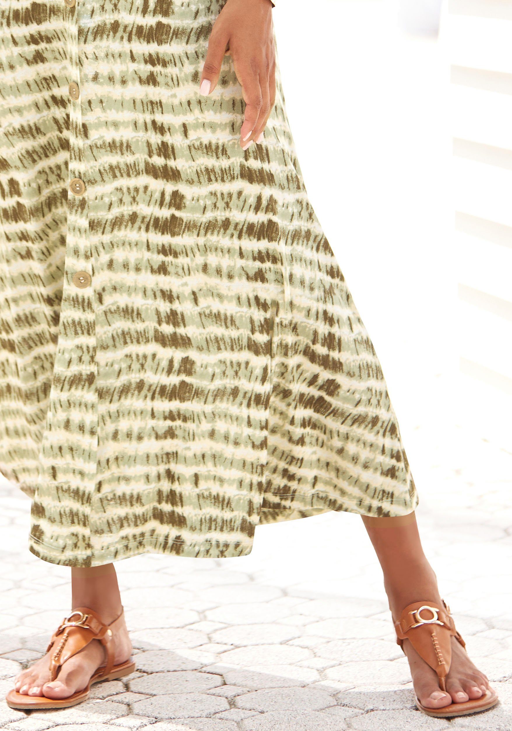 Vivance Zehentrenner Sandale, Pantolette mit Schmuckelement VEGAN günstig online kaufen