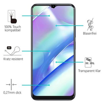 CoolGadget Schutzfolie Panzerfolie für Realme C33, (9H Härtegrad, 2x Schutzglas, 1xReinigungset), Displayfolie Panzer Schutzfolie 2 Stück für Realme C33 Glas Folie