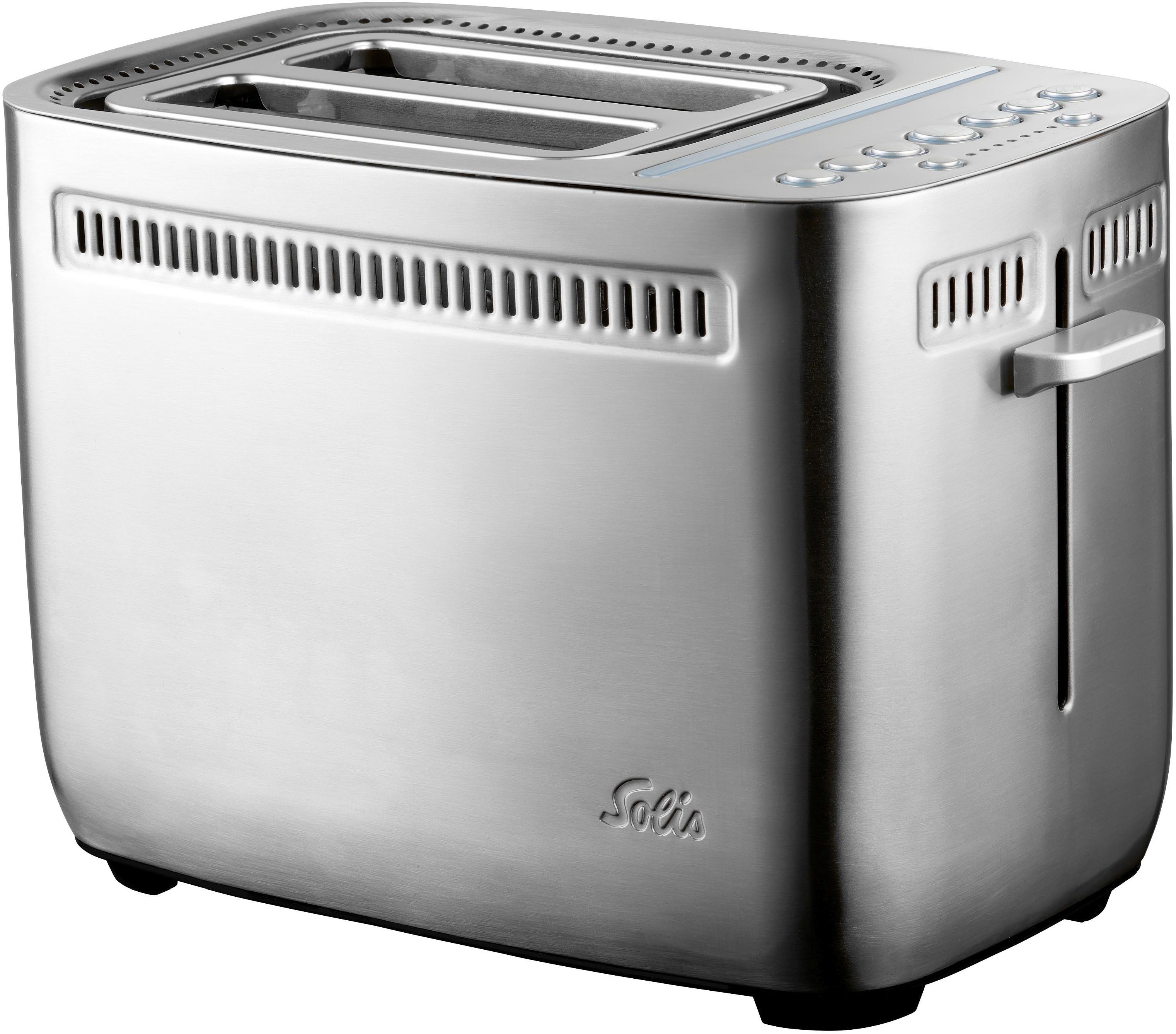 SOLIS OF SWITZERLAND 2-in-1-Toaster Sandwich Toaster (Typ 8003), 2 kurze Schlitze, 1635 W, 2 in 1 Toaster und Sandwichmaker