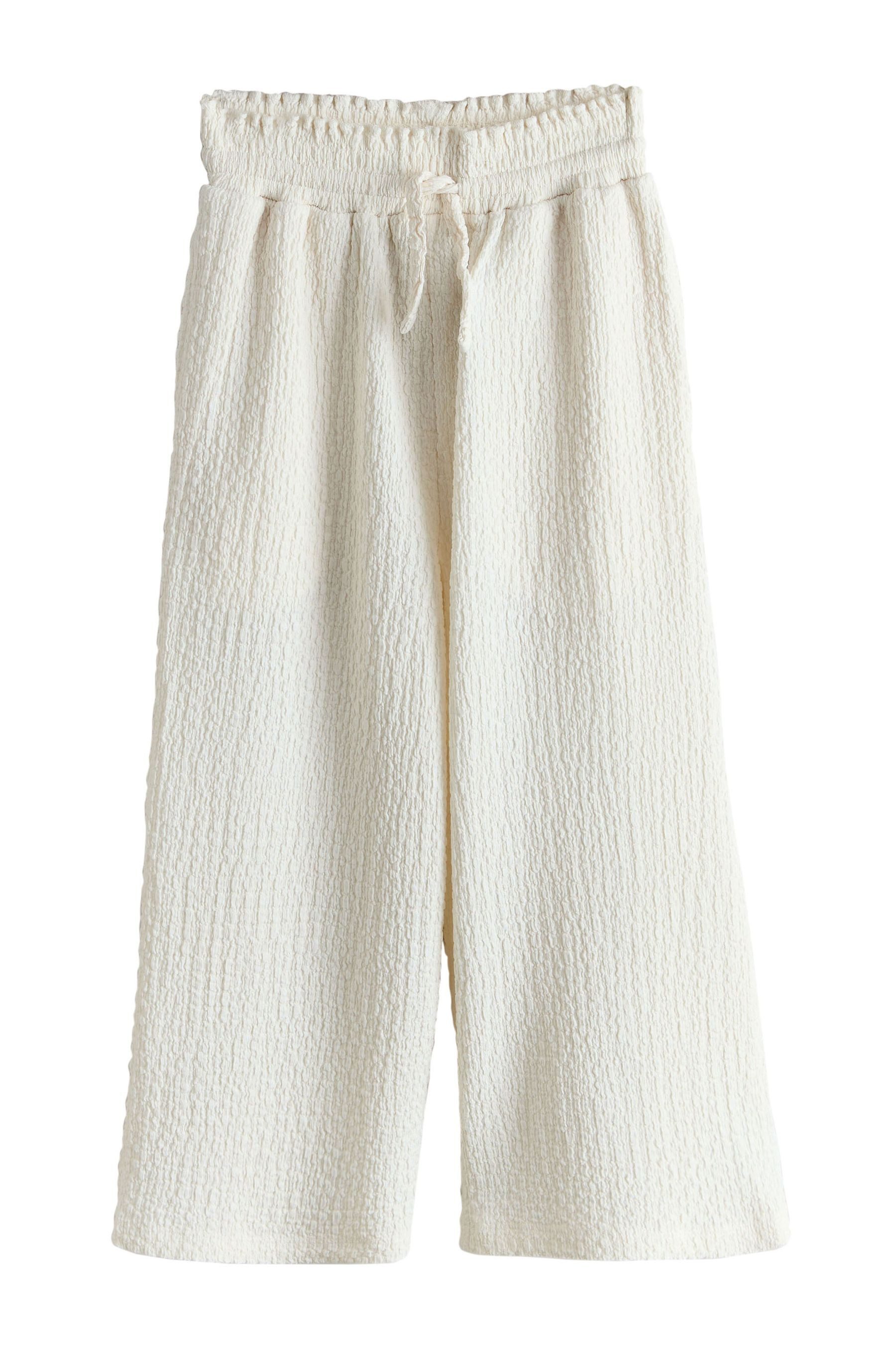 Next Palazzohose Hose mit weitem Bein in Knitteroptik (1-tlg)