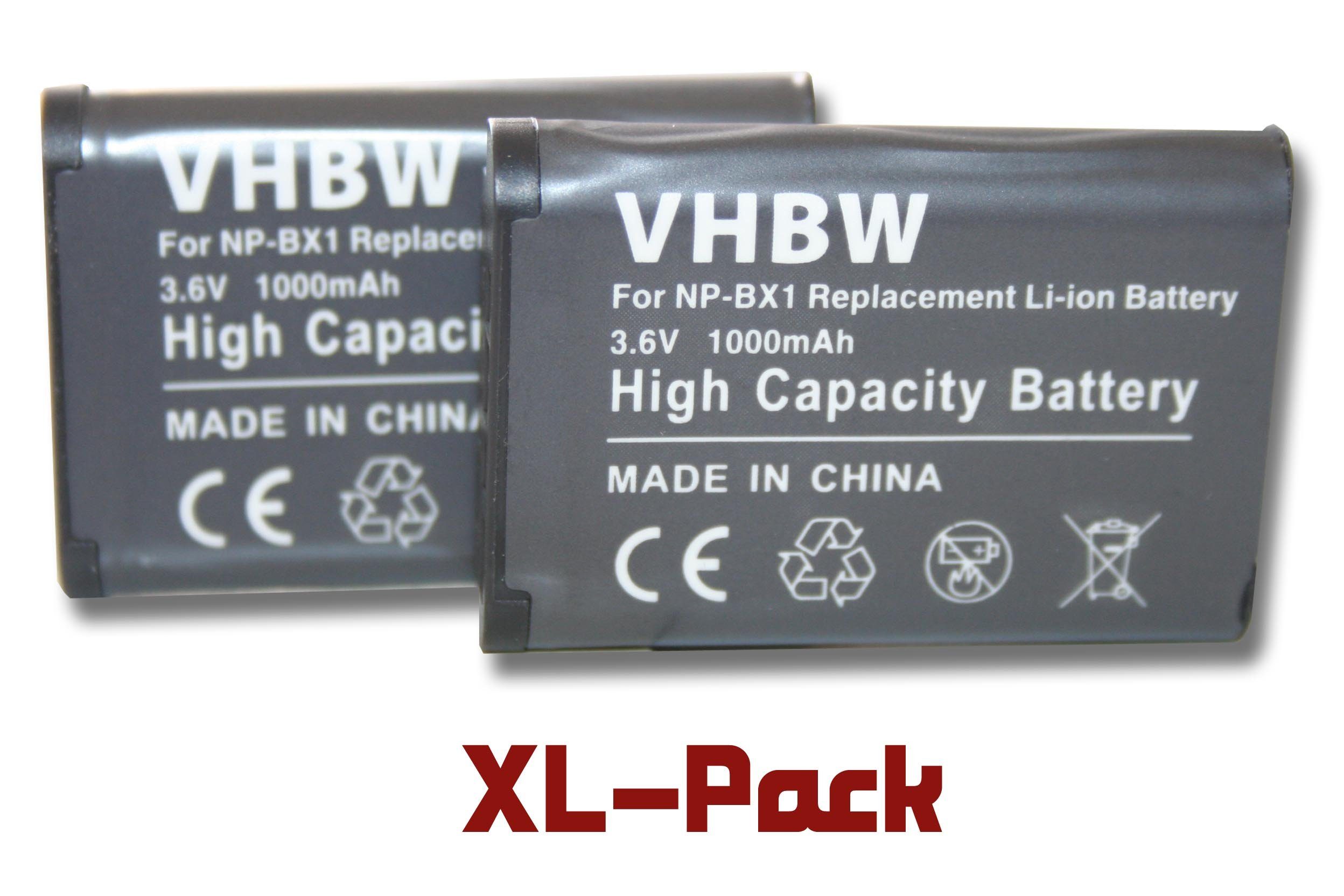 vhbw passend für Sony HDR-PJ240, HDR-GWP88V, HDR-GWP88, HDR-MV1, Kamera-Akku mAh 1000 ZV-1