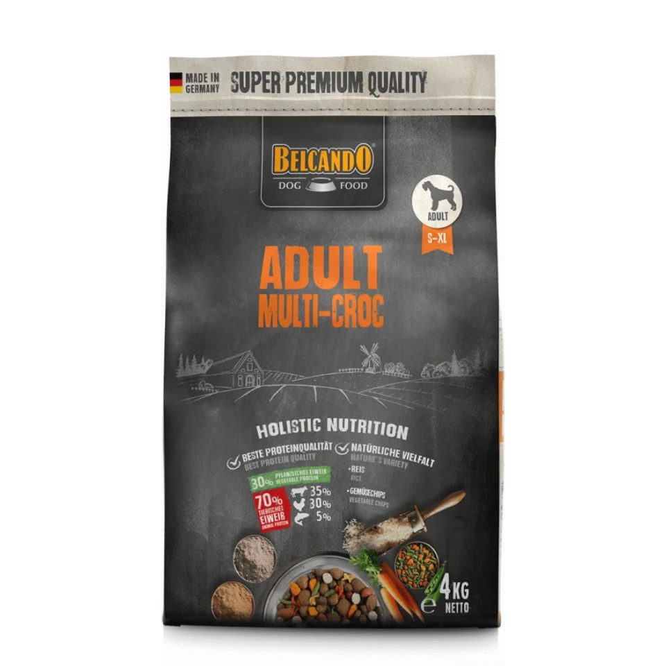 Belcando Adult Multi-Croc - Premium Trockenfutter mit verschiedenen Kroketten, Trockenfutter für: Hunde