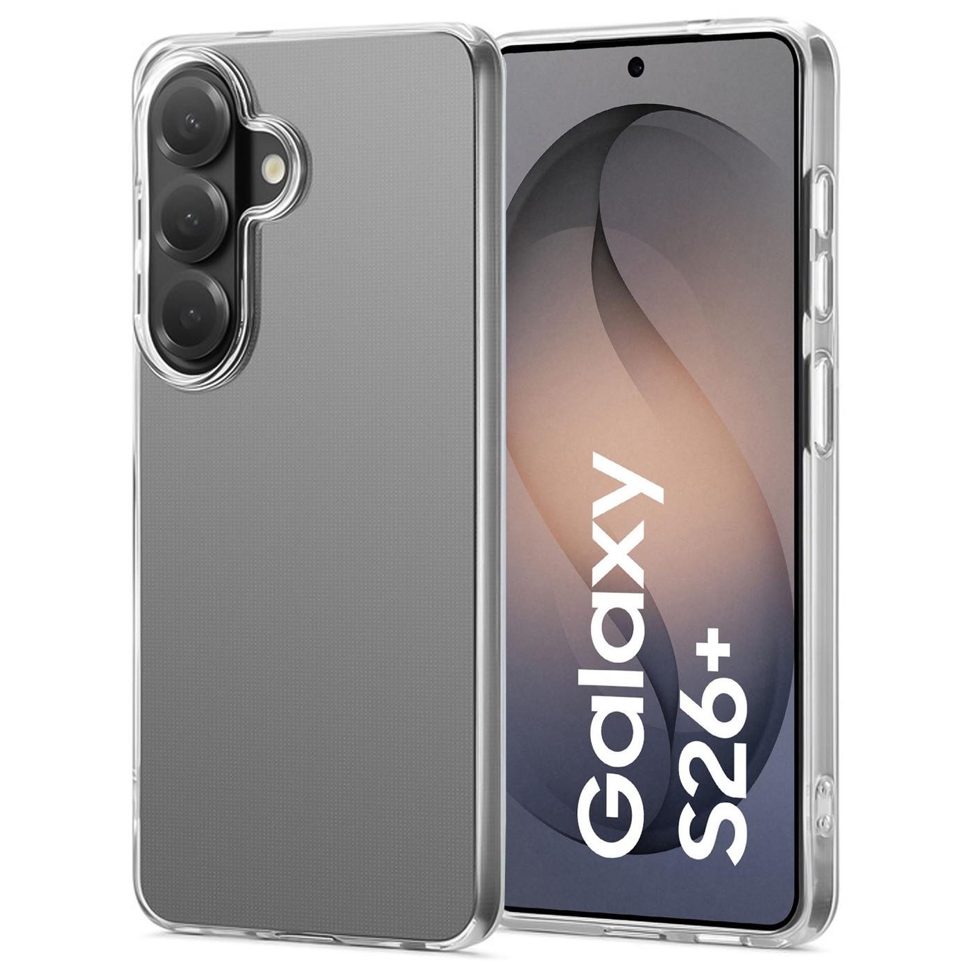 CoolGadget Handyhülle Silikon Handy Hülle Slim für Samsung Galaxy S26 Plus, dünne TPU Schutzhülle Case in transparent / durchsichtig